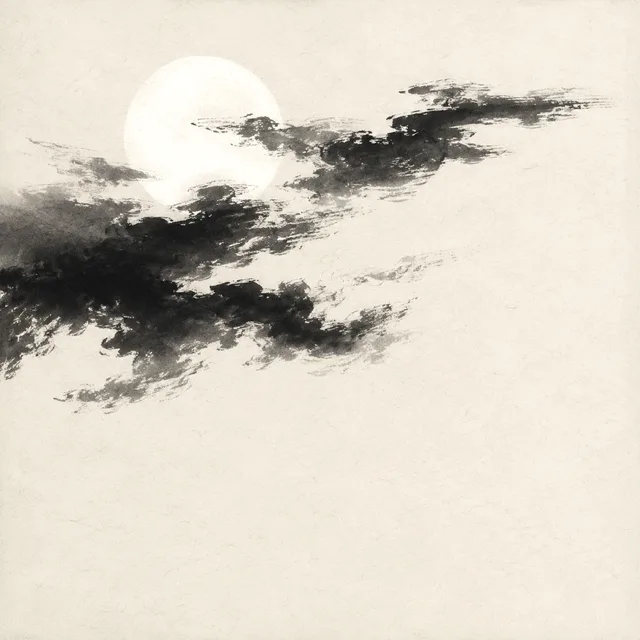 Moon and Cloud